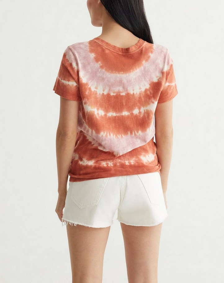 Lucky Brand Cotton Twisted Tie-Dyed T-Shirt