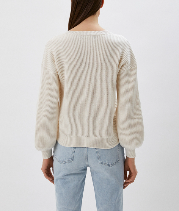 Lauren Ralph Lauren Blouson-Sleeve Sweater