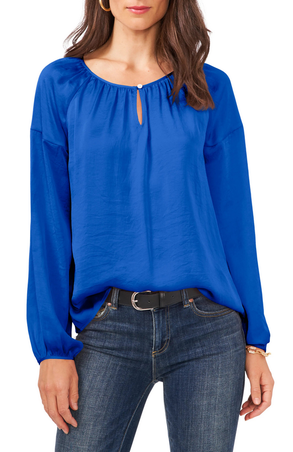 Vince Camuto Hammered Satin Blouse