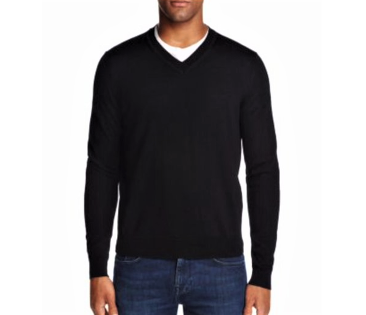 The Men's Store V-Neck Merino Sweater