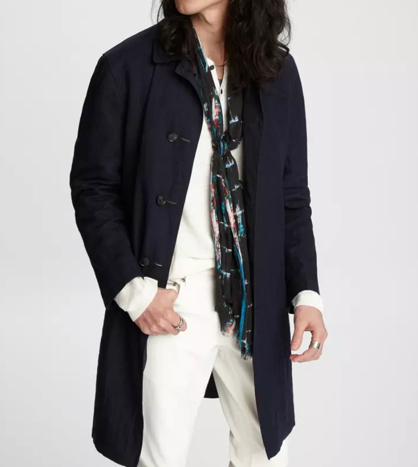 John Varvatos Collection Reversible Trench Coat