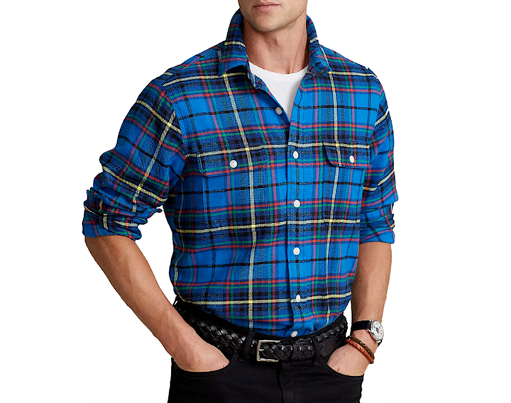 Polo Ralph Lauren Classic-Fit Plaid Cotton Twill Shirt