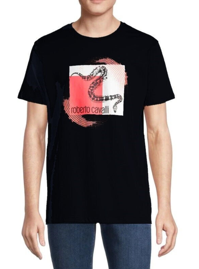 Roberto Cavalli Roberto Cavalli Snake Graphic Tee