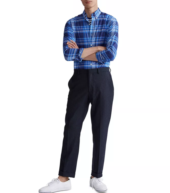 Polo Ralph Lauren Men's Slim Fit Stretch Poplin Button-Down Shirt