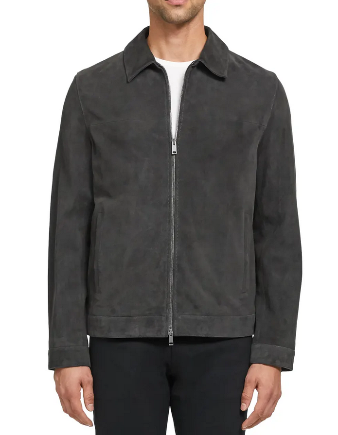 THEORY Roscoe Radic Suede Jacket – DGFOutlet