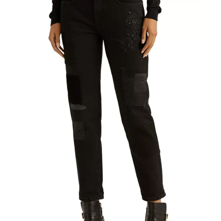 Ralph Lauren Patchwork Relaxed Tapered Jean