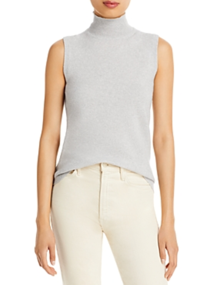 C  by Cashmere Sleeveless Cashmere Sweater