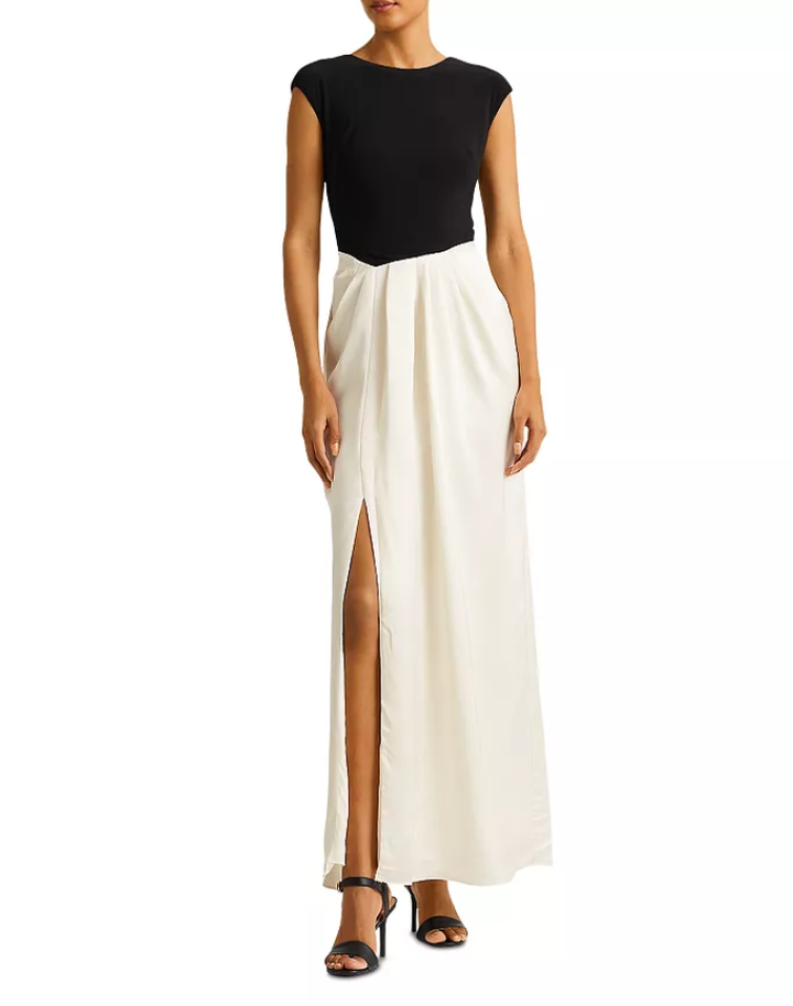 Lauren Ralph Lauren Knit Top & Satin Gown