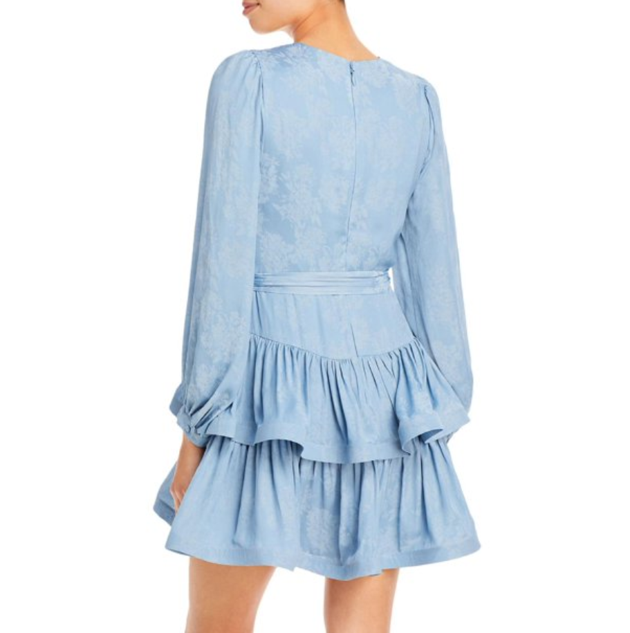 BCBGMAXAZRIA Tiered Ruffle Mini Dress