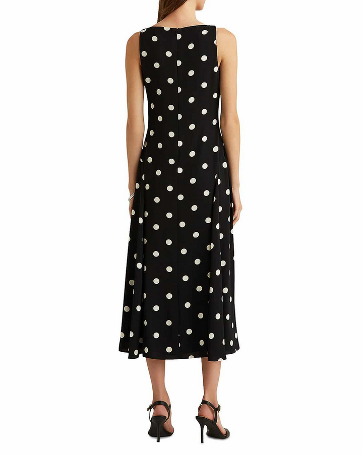 Lauren Ralph Lauren Lauren Polka Dot Midi Dress