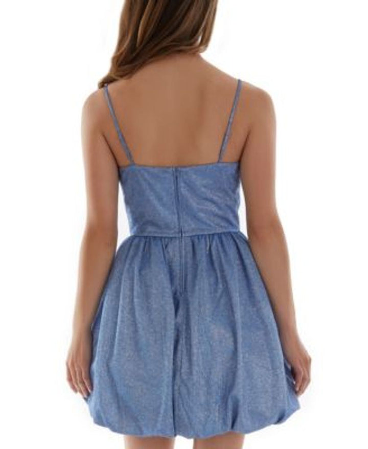 BCX Juniors' Bubble-Hem Fit & Flare Dress