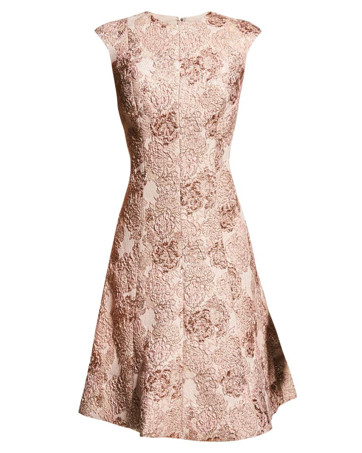 Teri Jon by Rickie Freeman Jacquard A-Line Dress