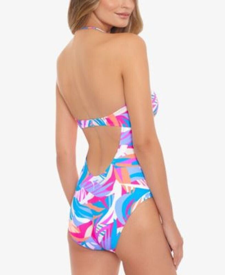 Salt + Cove Juniors' Tropical Breeze Knotted One Piece Swimsuit