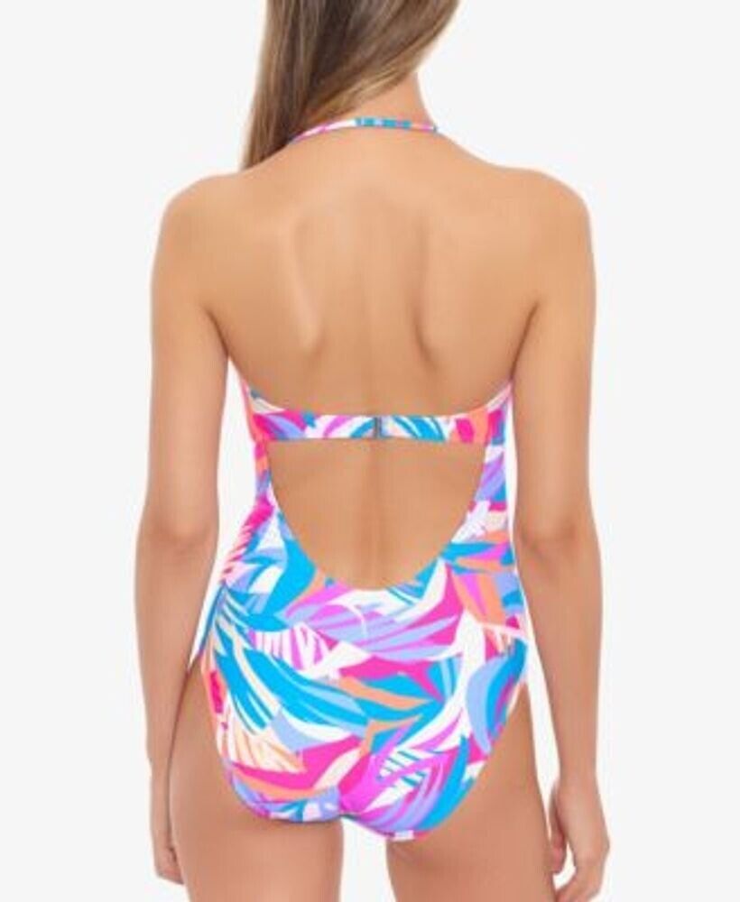 Salt + Cove Juniors' Tropical Breeze Knotted One Piece Swimsuit