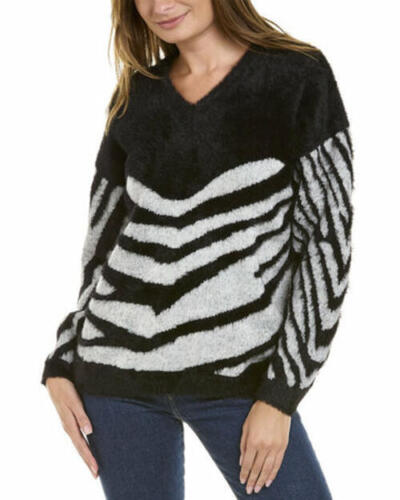 Vince Camuto Zebra-Print Sweater